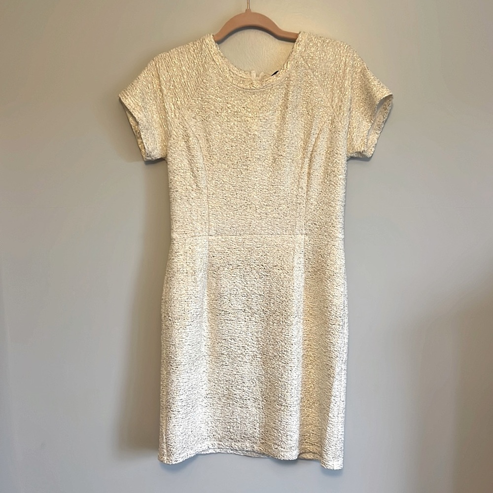 Collective concepts offwhite gold sparkle dress, size M